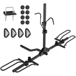 VEVOR 2-Fahrradträger, klappbarer Träger für die Anhängerkupplung, für Auto, LKW, SUV, 1,25"/2" Empfänger, Rechteckige Schnittstelle