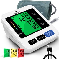 PANACARE 2.0 Vollautomatisch Oberarm Blutdruckmessgerät, 3-Farbiges Großes Display mit Hintergrundbeleuchtung| Deutsche Sprache | 2Users&198Daten| Manschette von 22-42cm, Blutdruckmonitor (Black)