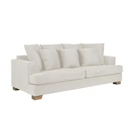 Soho Couch Webstoff 3-Sitzer Weiß