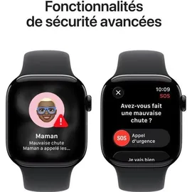 Apple Watch Series 11 GPS + Cellular 42mm Jet Black Aluminium Sport Band black S/M