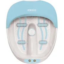 HOMEDICS 3-in-1 Fußbad - Sanfte Wassermassage, Vibration, Wärme, Regt die Durchblutung an, Fußreflexzonenmassage, 4 Integrierte Massagerollen, Warmhaltefunktion