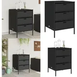 Vidaxl - Gartenschrank Schwarz 55x59x80 cm Poly Rattan - Outdoor-Schrank - Gartenschrank - Stauraum - Gartenorganisation - Polyrattan - Home & Living