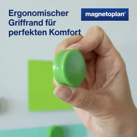 Magnetoplan Ergo-Magnete, large, Maigrün, Pack a 10 Stück