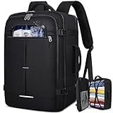 Lubardy Reiserucksackc Herren Damen Handgepäck Rucksack Flugzeug Groß Laptop Rucksack 17 Zoll Wasserdichter Daypack Weekender Business Rucksack