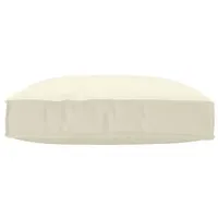 VidaXL Pallet Kissen für Sitz Creme 80x80x12 cm Oxford