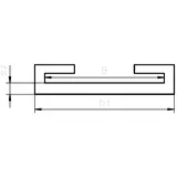 schellendirekt C-Profil Gummierung aus EPDM für Schellen (Meterware), Bandbreite:30 mm