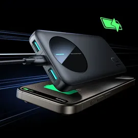 Joyroom 10000mAh 2.4A 2x USB-A 1x USB-C - Schwarz