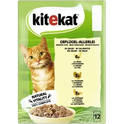 Kitekat Geflügel-Allerlei in Gelee 12x 85G
