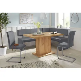 OTTO home Charissa Strukturstoff 190 x 90 x 140 cm dunkelgrau