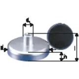 Beloh Magnet-Flachgreifer mit Gewindebuchse Ø d: 25 mm