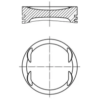 Mahle Kolben (015 76 00) für FORD Mondeo IV
