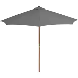 vidaXL Sonnenschirm mit Holz-Mast 300 cm Anthrazit