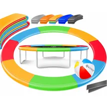Kesser KESSER® - Trampolin Randabdeckung Ø 244 , 305 , 366 , 426 cm 30cm breit 100% UV-beständig reißfest Federabdeckung , Grün , Blau