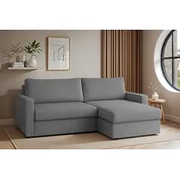 Fun Möbel Ecksofa Sofa mit Schlaffunktion BENDIK Stoff Poso