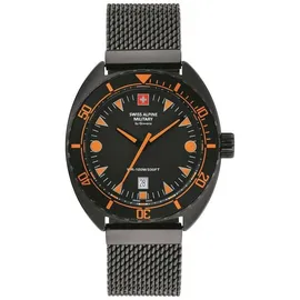 Swiss Alpine Military Turtle Quarz schwarz 44 mm 7066.1179