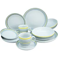 CreaTable Allround Trend Line Kombiservice 10-tlg. gelb/grau
