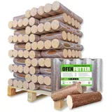 Holzbriketts Nestro 300kg Hartholz Briketts Kamin Ofen Brikett Brennholz Heizbriketts aus Buche &/oder Eiche 30x10kg=300kg Palette Nestro Brikett Rund (ENERGIE KIENBACHER BRENNHOLZ, BRIKETTS & CO.)