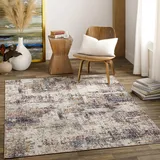 livabliss Asward Outdoor Teppich 160x213 cm – Wetterfester Boho Teppich für Balkon, Terrasse & Garten – Beige & Blau