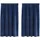 vidaXL Verdunkelungsvorhänge 2 pcs Dunkelblau 140 x 175 cm