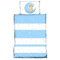 One-home Kinder Baby Bettwäsche 100x135 cm Teddy Bären Sterne