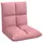 vidaXL Bodenstuhl 50 x 61 x 57 cm Samt Rosa mit Kissen