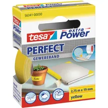 Tesa extra Power Perfect Gewebeband gelb