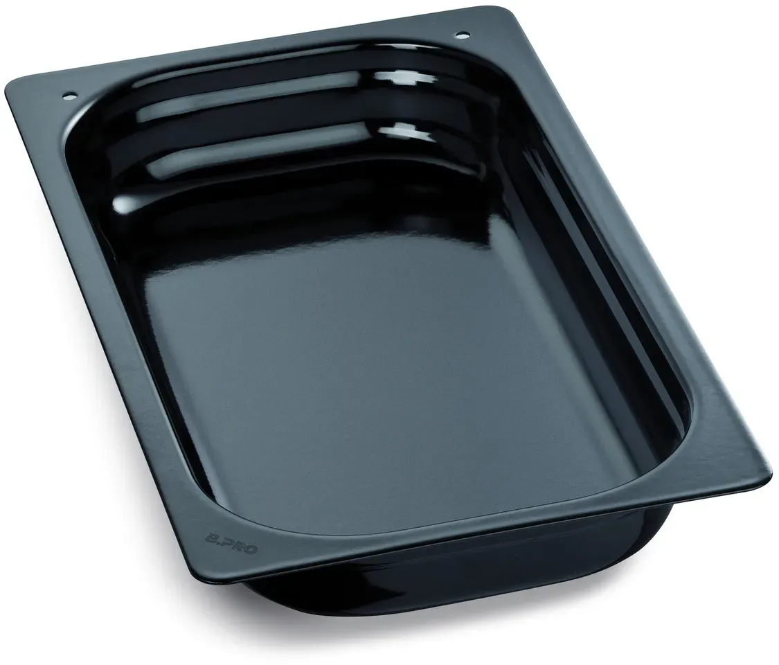 B.PRO Gastronorm-Behälter Schale Buffet Line GN 1/3 schwarz - 20 mm