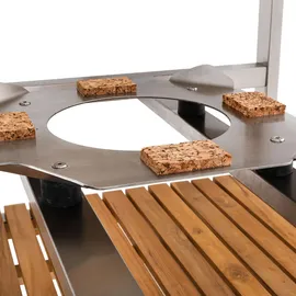 Monolith Grilltisch Buggy Edelstahl weiß