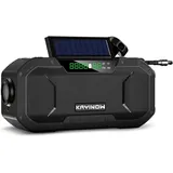 Notfall -sun Power Hand Crank Radio 5000mah Bank Ladegerät Flash Light Outdoor Camping Überleben - Decdeal