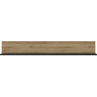 Die Möbelfundgrube Wandboard Novena 160 x 23 x 22 cm Schwarz