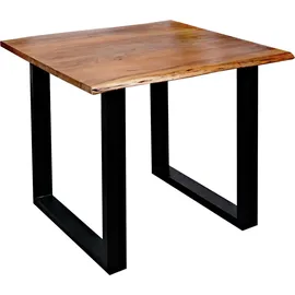 möbelliebling Quinn 90 x 90 cm nussbaumfarben/schwarz