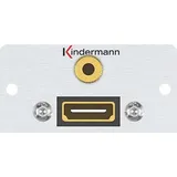 Kindermann Konnect 50 alu - Modulares Faceplate-Snap-In