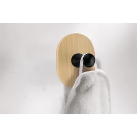 KLEINE WOLKE Bamboo Hook One Handtuchhaken Braun