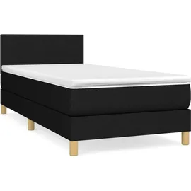 vidaXL Boxspringbett 100 x 200 cm Schwarz