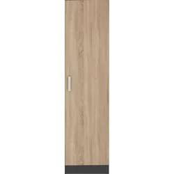 Vorratsschrank KOCHSTATION "KS-Gera", grau (eiche, anthrazit), B:50cm H:200cm T:60cm, Spanplatte, Schränke, Breite 50 cm