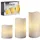 preisknacker LED Kerzen 3er Set beige