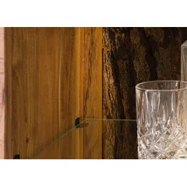 Massivmoebel24 Highboard 100 x 150 x 40 cm Natur lackiert / Transparent