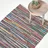 Homescapes Chindi-teppich mit bunten Streifen aus Baumwolle, 70 x 120 cm,