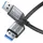 Sonero USB-A auf USB-A 3 m Grau/Schwarz