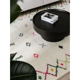 benuta Kunstloft Teppich, Mehrfarbig, Textil, Orientalisch, Rechteckig, 200x1 cm, Gots, waschbar, Teppiche & Böden, Teppiche