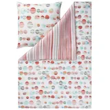 Estella Kuschelflanell Bettwäsche Dotty rost 1 Bettbezug 135 x 200 cm + 1 Kissenbezug 80 x 80 cm