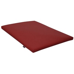 FORTISLINE Hundematte Hundematte Hundebett Kunstleder Capri rot 90 cm x 120 cm