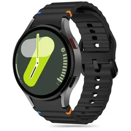 techprotect Tech-Protect Silikon-Sportarmband für Samsung Galaxy Watch 4/5/5 Pro/6/7/FE Schwarz