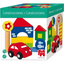JUMBO Spiele Holzbausteine-Set 26 Spielsteine