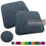 heimtexland Sitzkissen 35 x 35 cm grau 2 St.