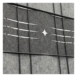 zaun|zu® Sichtschutzstreifen 255 x 15 cm Schwarzgrau Vlies 2 St.