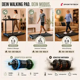 Sportstech sWalk Lite Schwarz