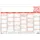 Zettler Arbeitstagekalender A4 2026 Rot