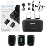 Saramonic Blink 500 ProX B2R 2 Personen Wireless Clip-On Mikrofonsystem mit On-Board-Aufnahme & Lavaliers