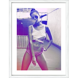 Gerahmtes Bild MODERN GIRL I - bunt